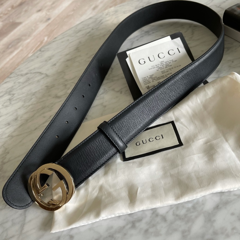Gucci Belt interlocking G Buckle woman - Picture 3 of 12